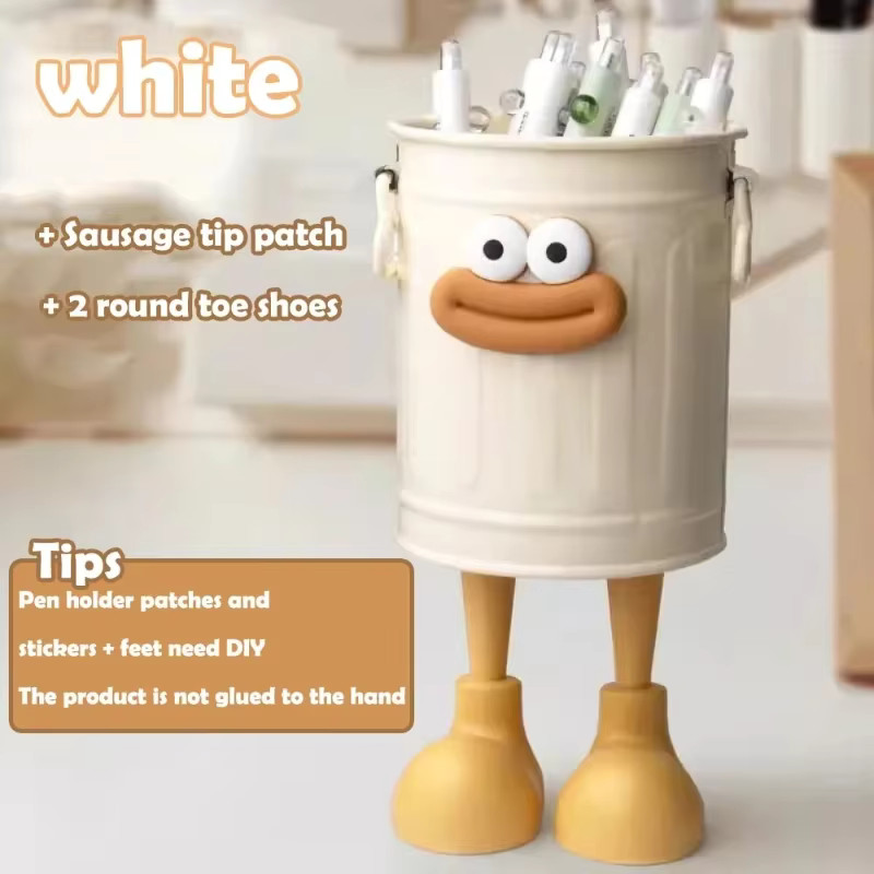 Cartoon Desk Organizer Pen Pencil Holder Office Stationery Storage