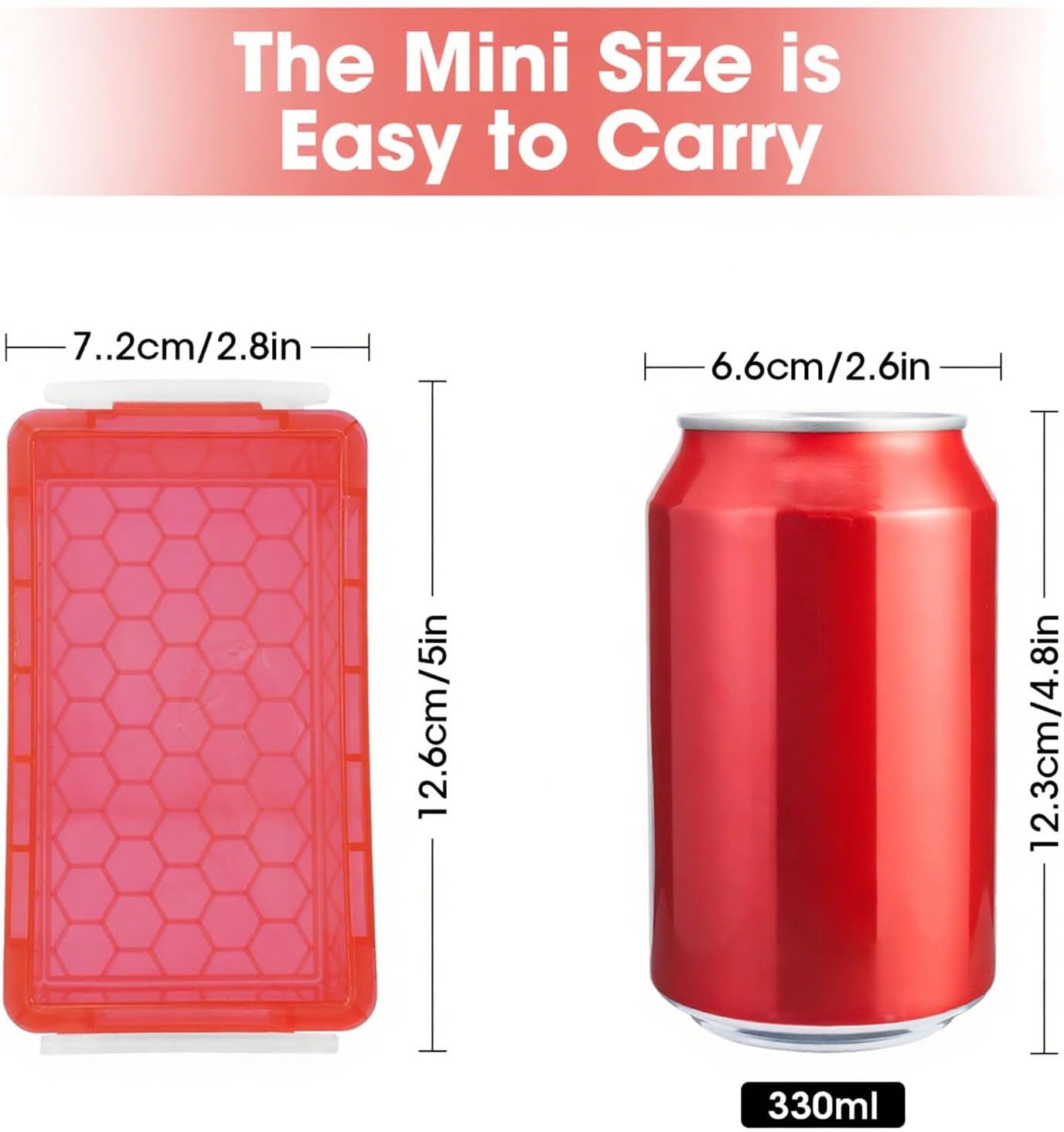 Small Plastic Box, 5&Prime; X 2.8&Prime; X 2&Prime; Stackable Mini Storage Bins with Lids|Clear Sm