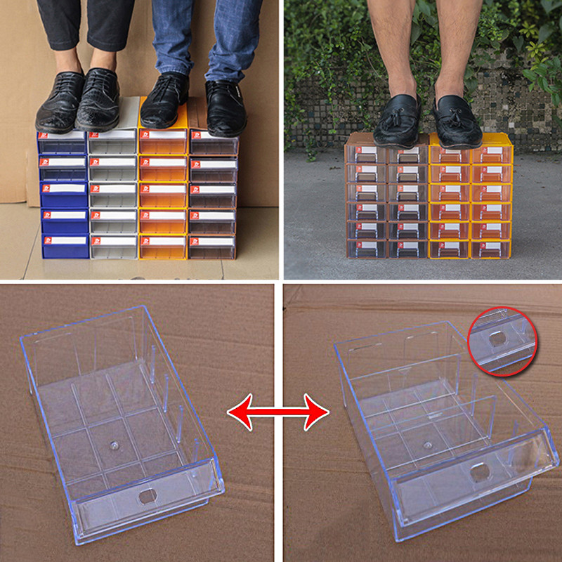 1X Plastic Drawer Toolbox Parts Case Component Storage Box Organizer Home Office