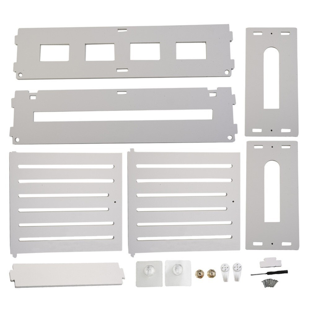 White Wifi Router Rack Box Shelf Storage Wall Mounted Wireless Bracket Cable