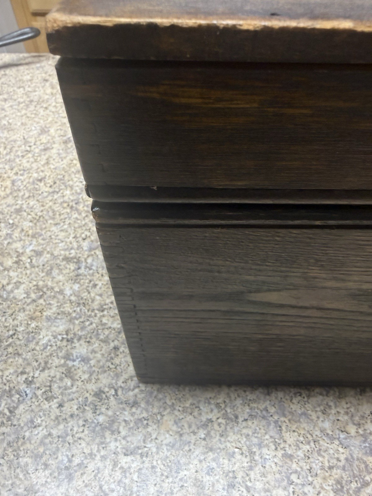 Handmade Lead Lined Wood Box Storage 9Lb 11.5×8.125×7.75”H W Lock No Key EUC