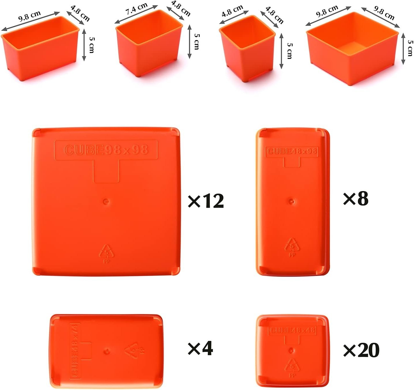 Multi-Purpose Red Tool Organizer Box Set – 44 Compartments for Crafts & Hobbies