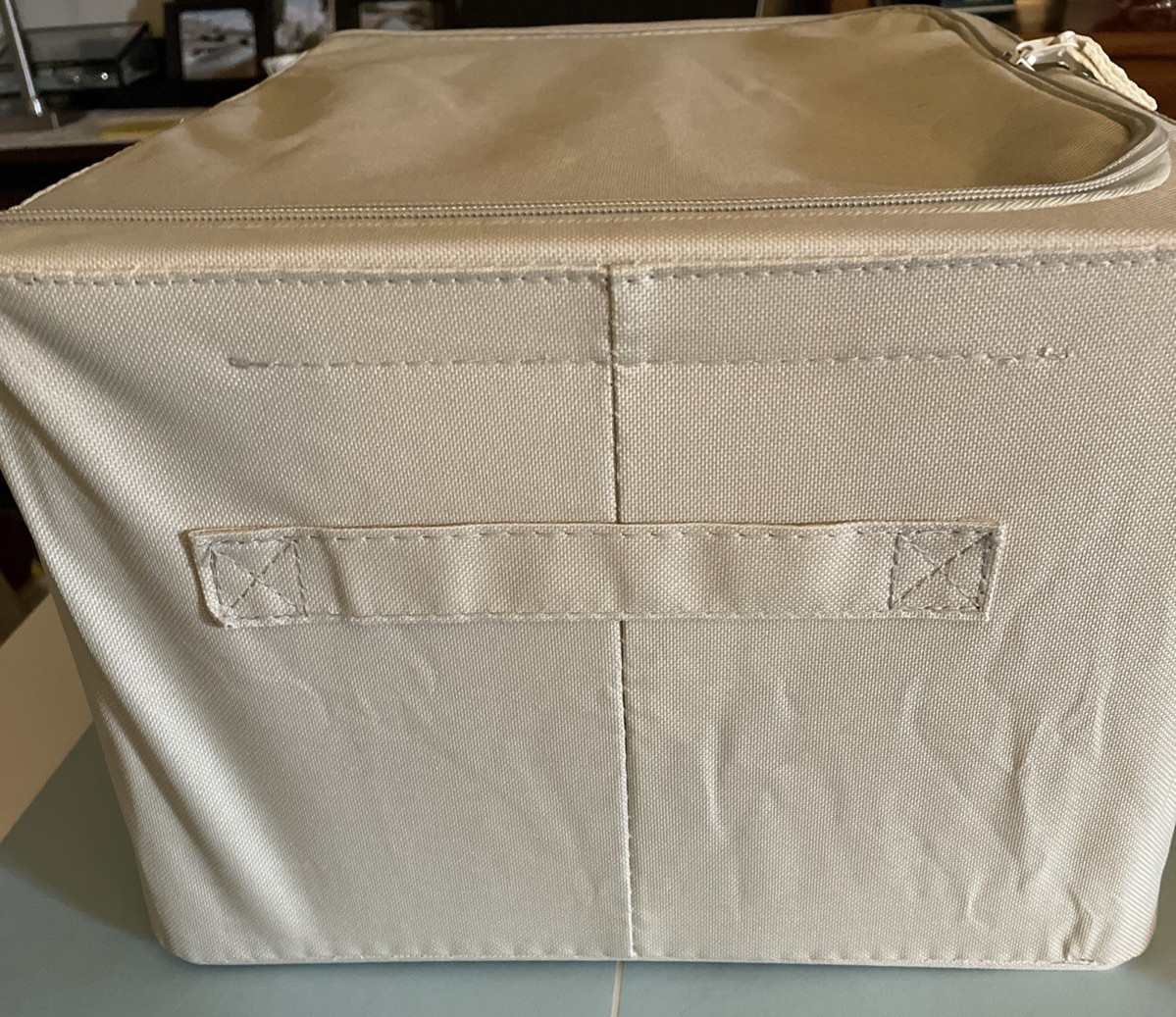 Two Collapsible Storage Scobus Containers 16&Prime; X 12&Prime; X 8&Prime;. Canvas with metal fram