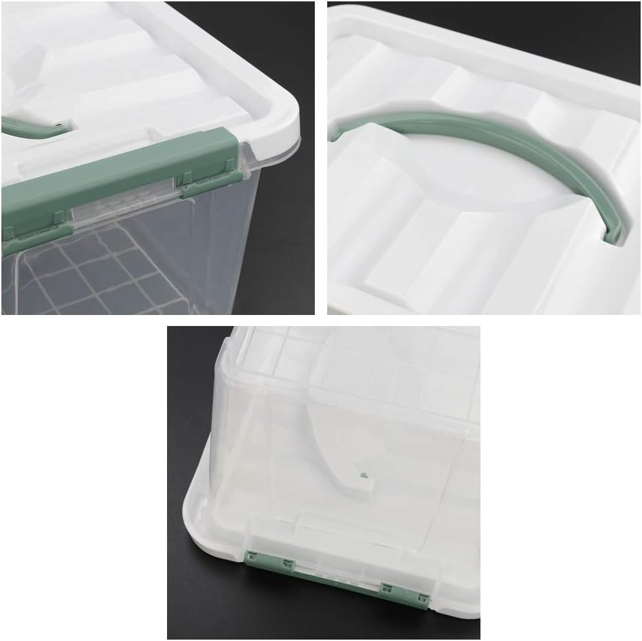6-Pack 6 Quart Clear Latch Storage Boxes with Lids for Organized Living