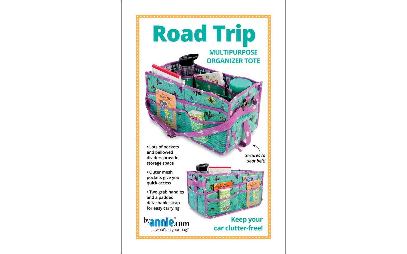 Patterns by Road Trip Organizer Tote Pattern