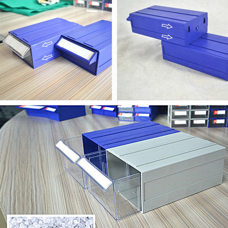 1X Plastic Drawer Toolbox Parts Case Component Storage Box Organizer Home Office