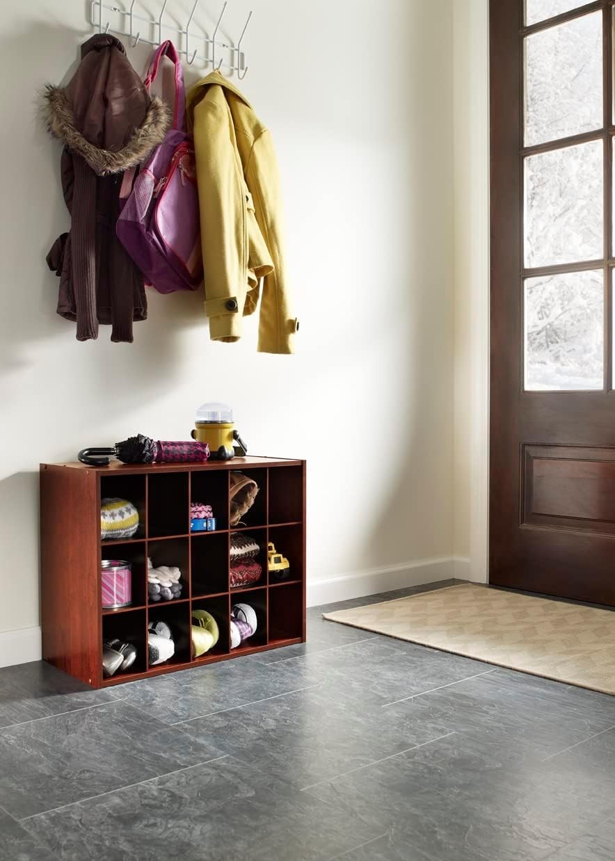 15 Cube Stackable Storage Organizer for Shoes, Bags and Crafts in Dark Cherry