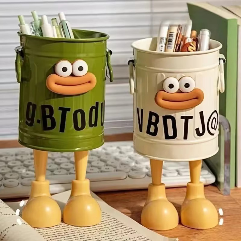 Cartoon Desk Organizer Pen Pencil Holder Office Stationery Storage