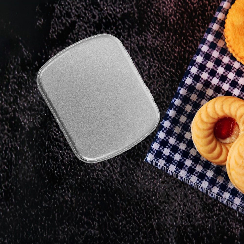 5 Pcs Small Iron Box Jewelry Box Travel 6.00X4.70X1.50CM Silver Color