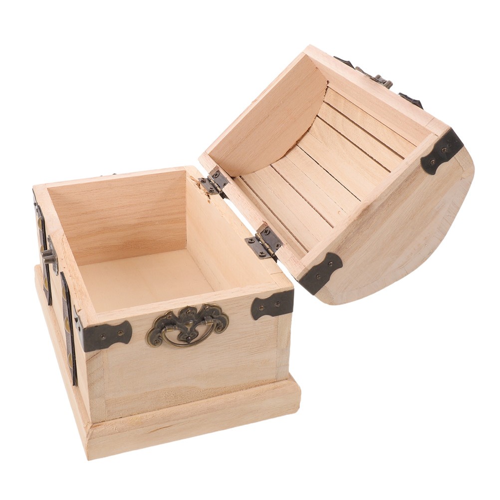 Pirate Themed Chest Vintage Jewelry Storage Box Treasure for Crafts