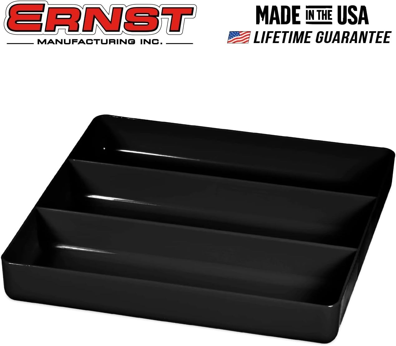 Portable 3-Compartment Organizer Tray – Heavy Duty, Fuel & Chemical Resistant