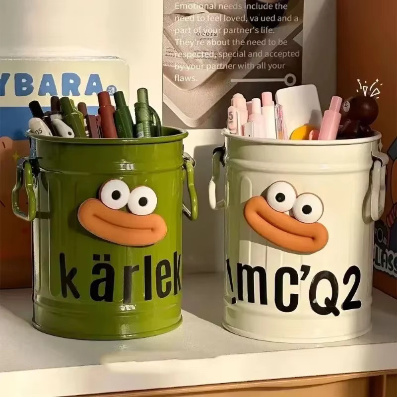 Cartoon Desk Organizer Pen Pencil Holder Office Stationery Storage
