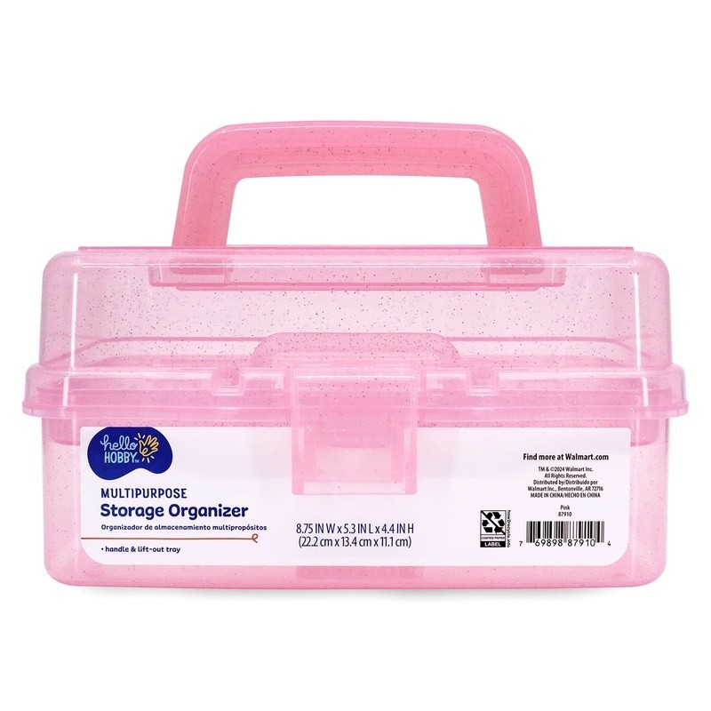 Multi-Purpose Storage Organizer Case Arts Crafts Makeup Supply Carrying Box