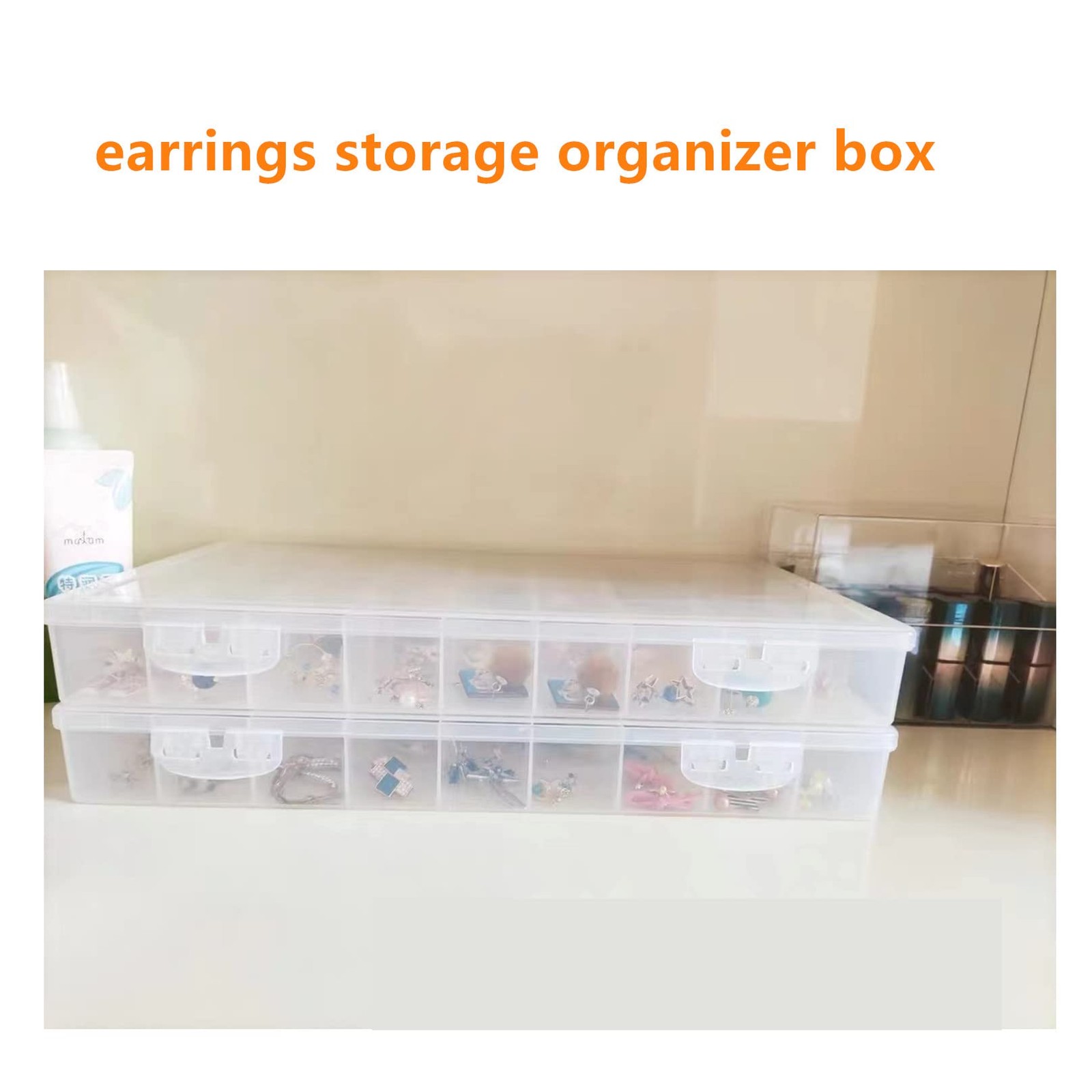 1PCS 36 Grids Large Plastic Organizer Box with Dividers, Compartment Organizer B