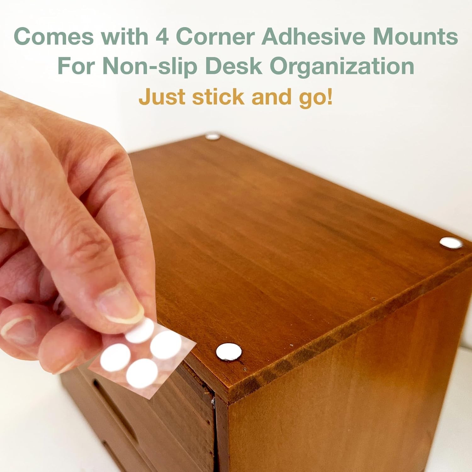 2-pc Stackable Storage Drawers See-Through Wooden Storage Cabinets 2-Level