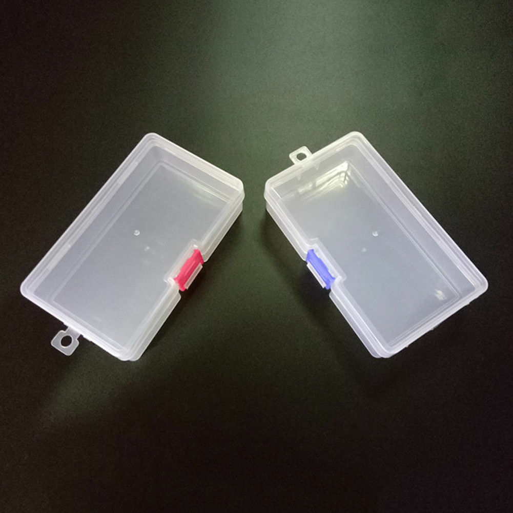 Plastic Clear Transparent Case Storage Box Collection Organizer Display Portable