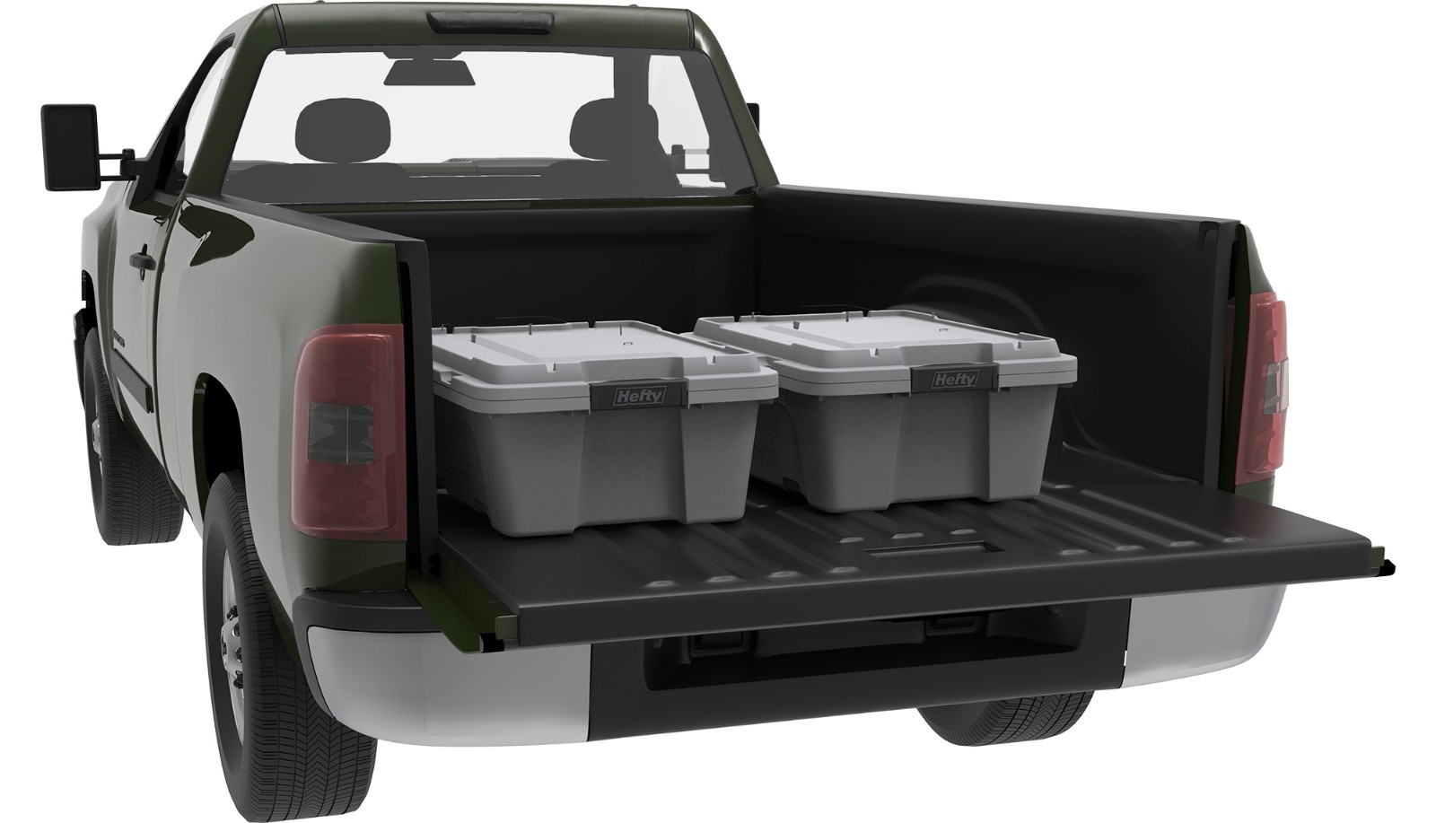 Hefty 12 Gallon Max Pro Plastic Utility Storage Tote, Gray, 6 Pack