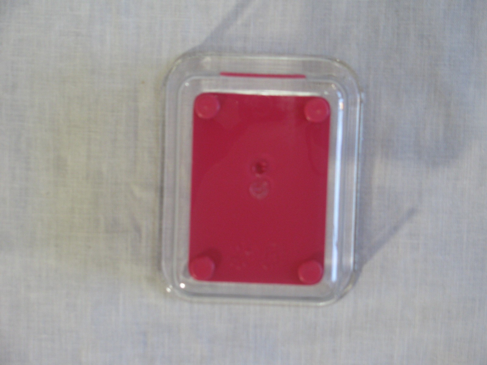 Madesmart Small Office Drawer Organizer Dish, 4x5x2, Red Liner