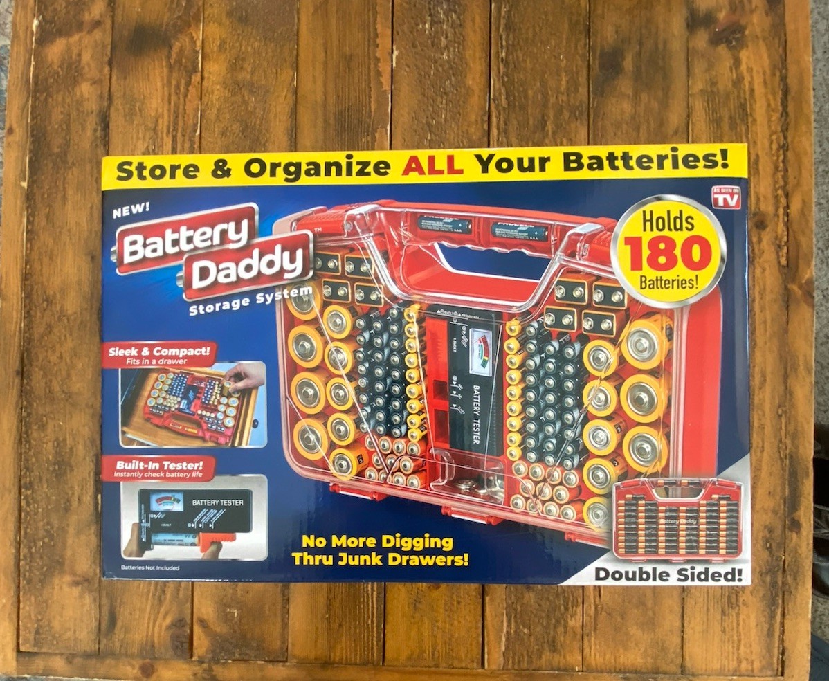 180 Battery Daddy Storage System Caddy Organizer with Case and Tester