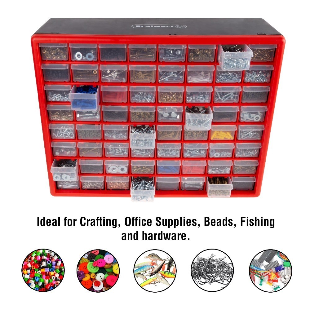 64 Drawer Storage Organizer with Removable Drawers for Hardware Tools Beads