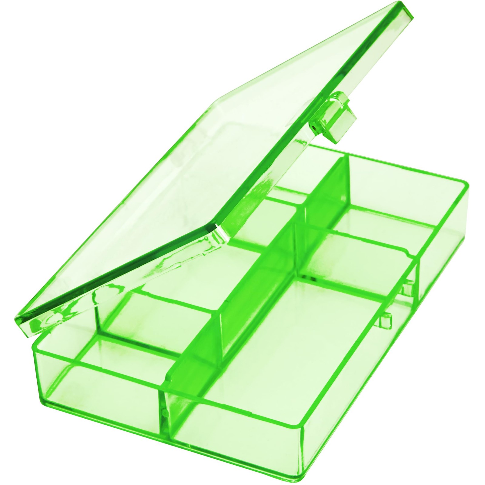 Mini 5-Grid Plastic Storage Box for Beading and Diamond Painting. Green Count…