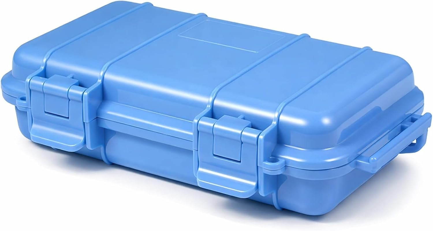 Dry Storage Box, Shockproof Waterproof Box with 2 U‑Shape Buckle, Plastic Sto…