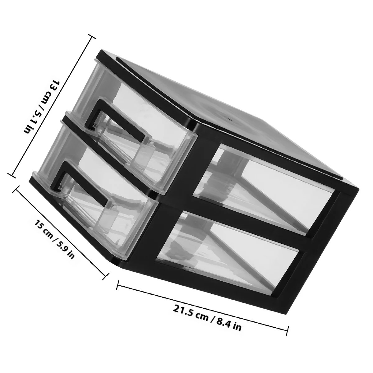 Clear Plastic Storage Cabinet Drawer Closet Storage Case Organizer Storage Box