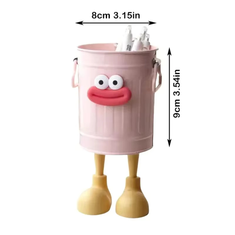 Cartoon Desk Organizer Pen Pencil Holder Office Stationery Storage