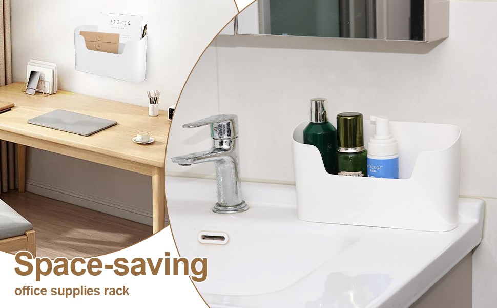 Under Sink Organizer & Wall Mount Stora Box, Multi-Use Cabinet Door