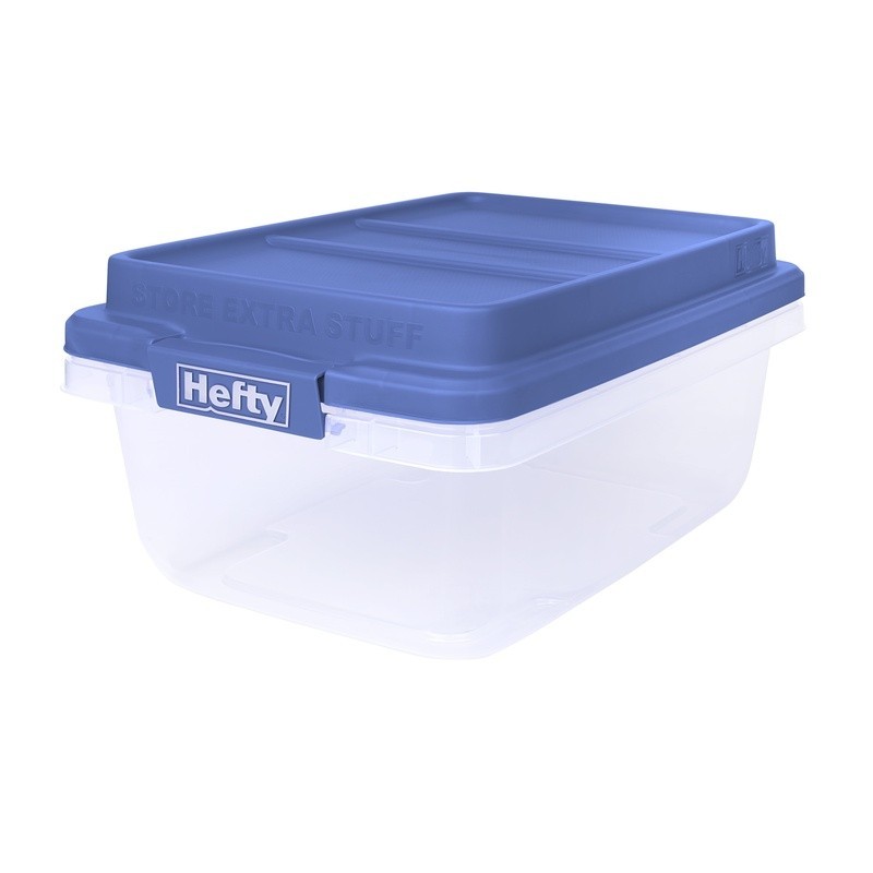 Stackable Clear Storage Bin W/ Secure Latches Organizing Shoes & Crafts New