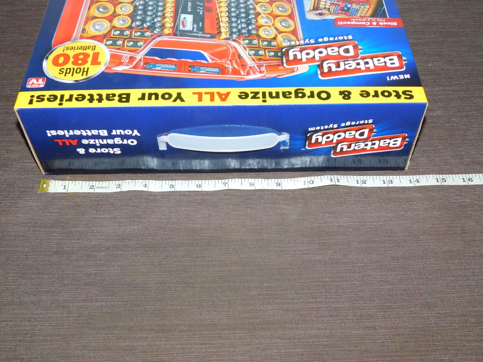 BATTERY DADDY STORAGE SYSTEM w/ TESTER DOUBLE SIDED HOLDS 180 BATTERIES NEW