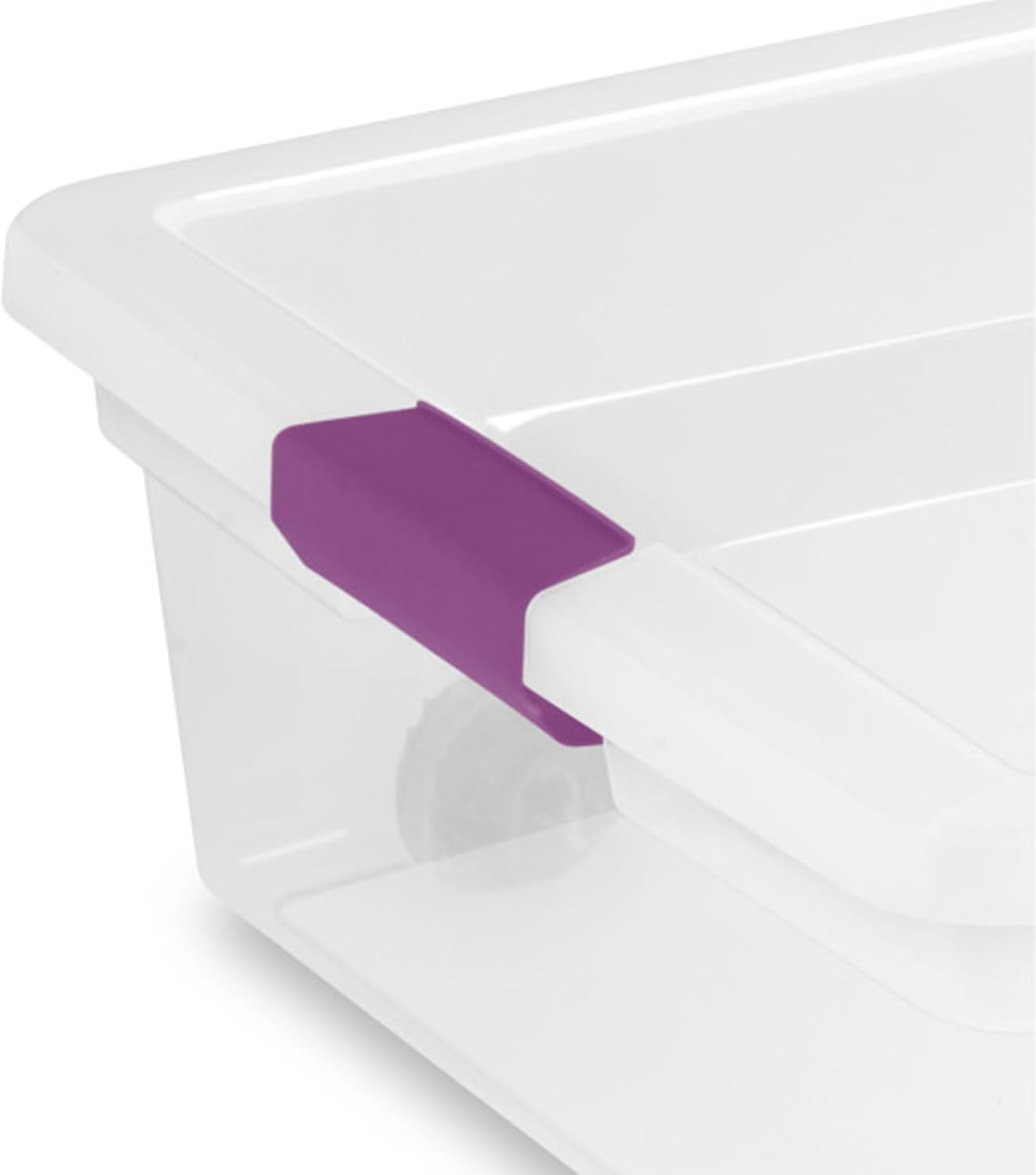 4-Pack 60 Quart ClearView Latch Box Wheeled Organizer Bins W/ Latching Lids