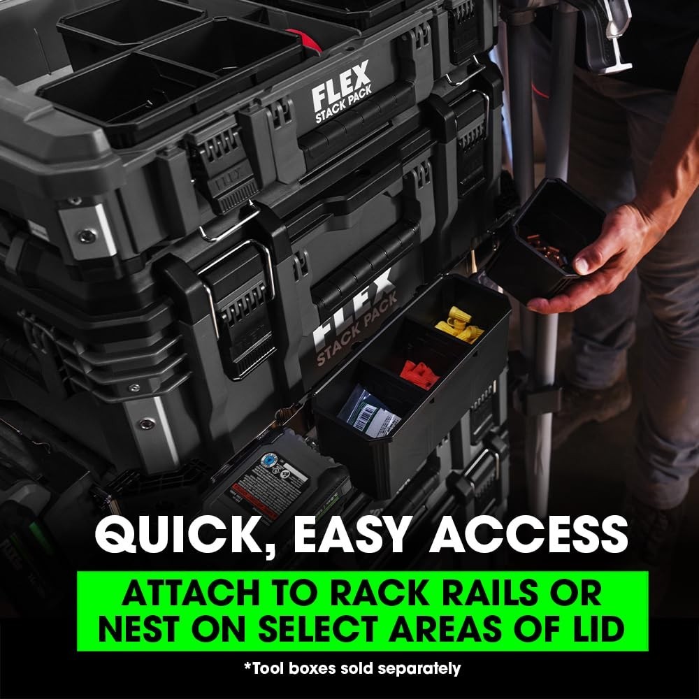 Compact Storage Organizer Box – FLEX STACK PACK System for Efficient Space Savin