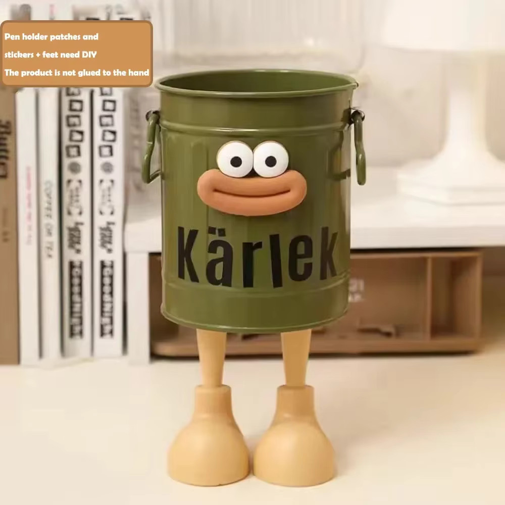 Cartoon Desk Organizer Pen Pencil Holder Office Stationery Storage