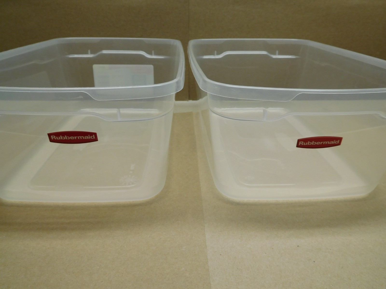 (Lot of 2) Rubbermaid Clever Store 6.5 Qt Rectangular Storage Containers — 2008