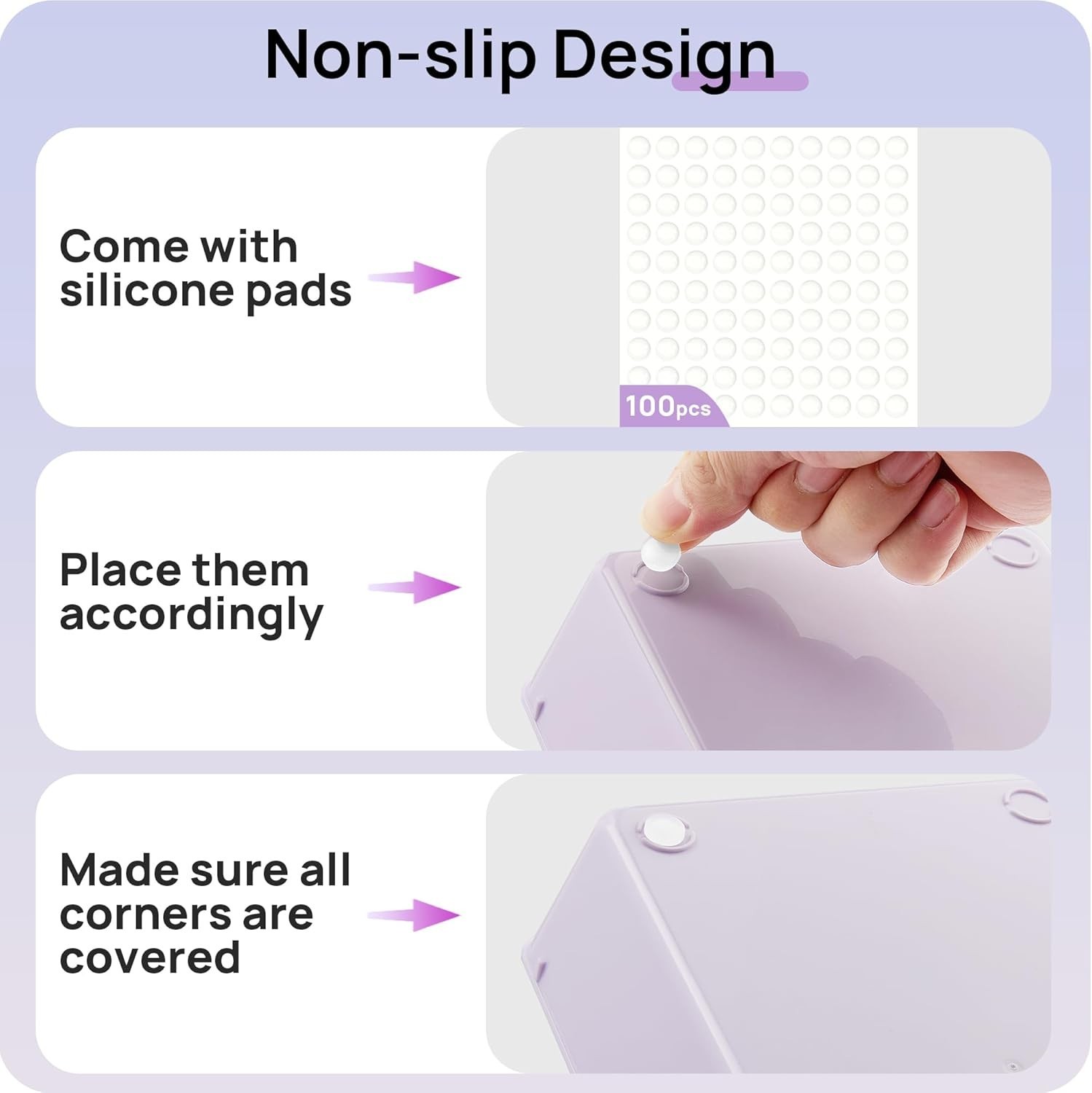 Clear Plastic Drawer Organizers 25pc Set Lilac 4 Size Vanity Makeup Kitchen