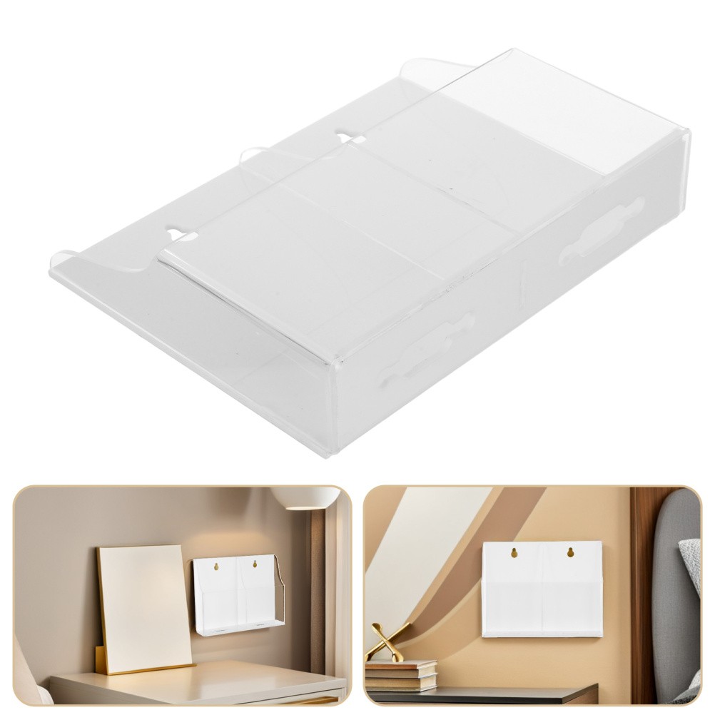 Wall Organizer Bin Mounted Bedside Storage Box Wall-mounted Cell Phones Cabinet