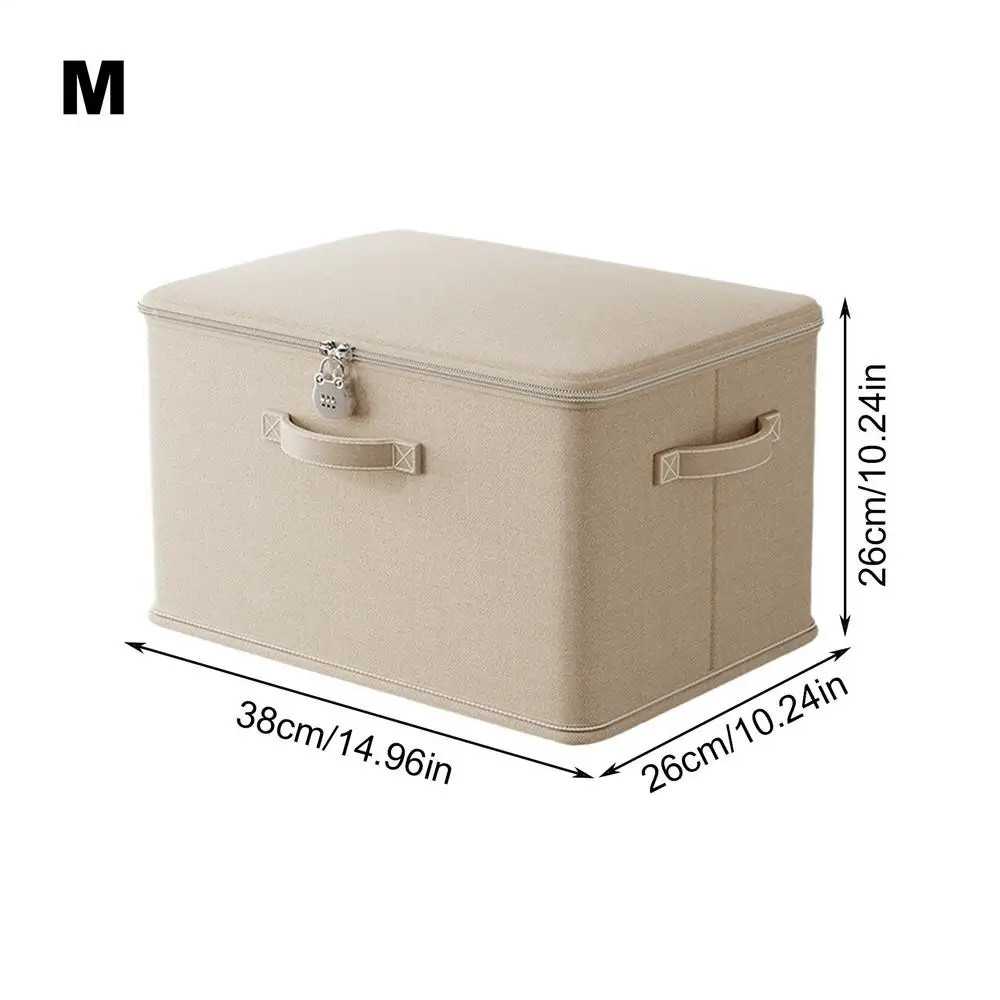 Lockable Storage Box Stackable Odor Proof Handle Clothes Toy Organizer Case
