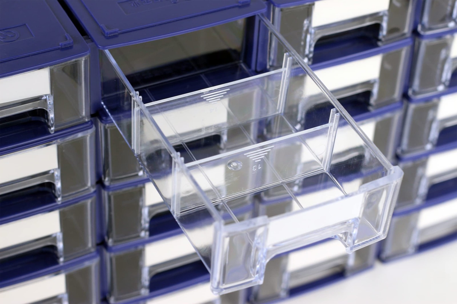 Stackable Storage Drawers Set of 20 Plastic Organizer for Small Parts Screw