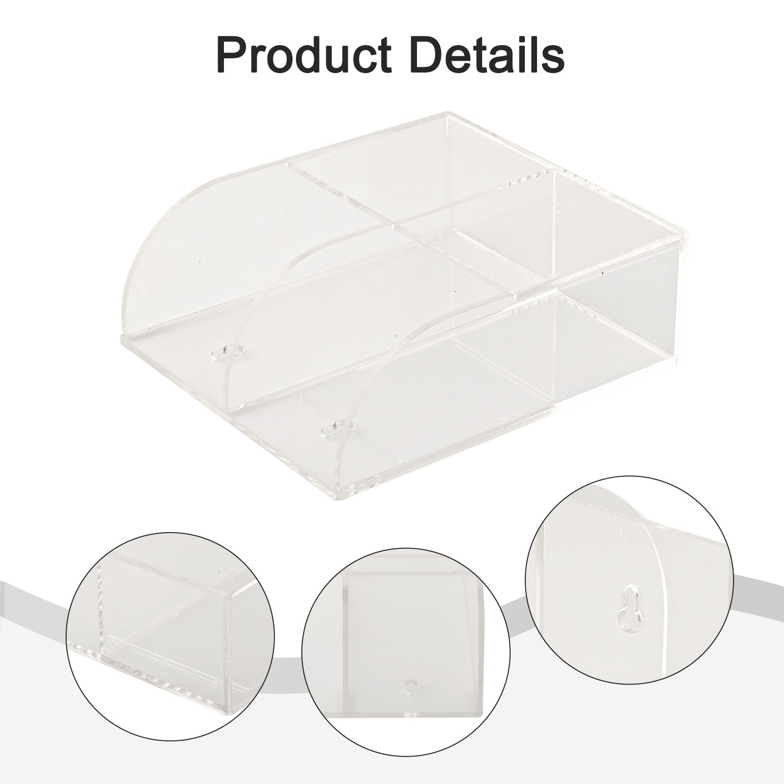 Remote Storage Box Holder Case Remote Control Storage Box Acrylic Clear