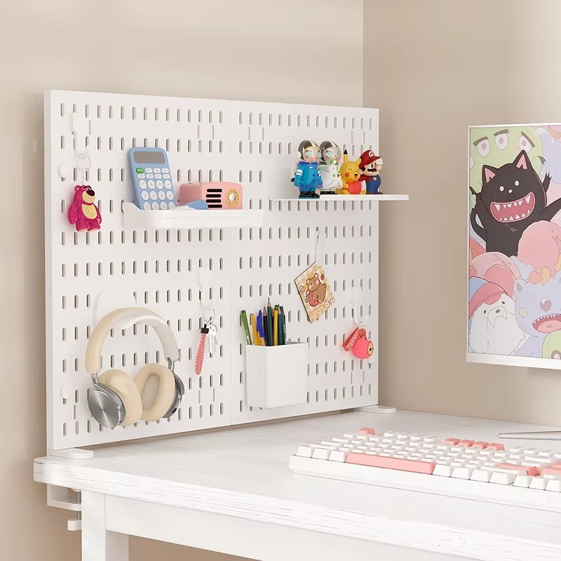 Multifunctional desktop standing pegboard