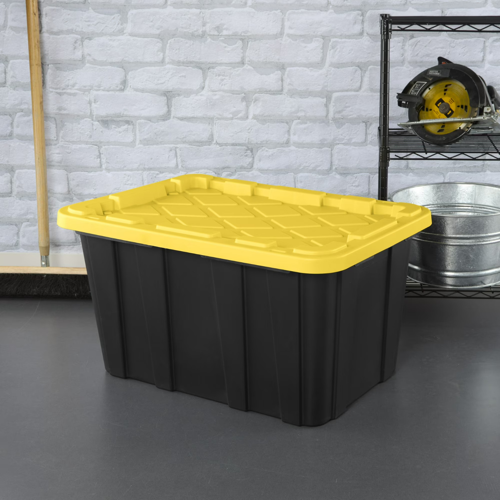 Sterilite Large Storage Bin, 27 Gallon Durable Plastic Storage Tote, 6 Pack