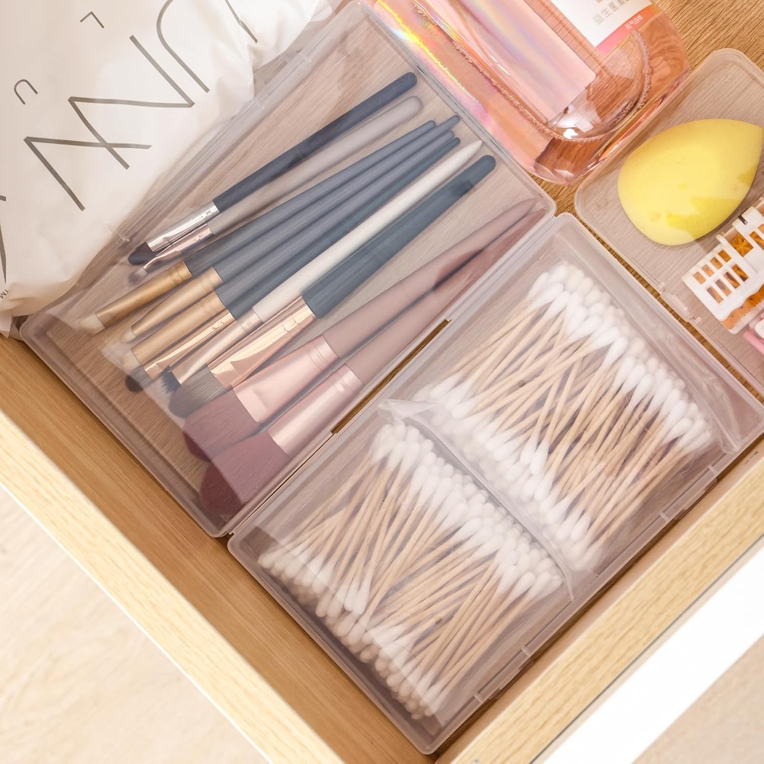 28 Pack Small Storage Containers Mixed Sizes Clear Plastic Boxes Craft Organi…