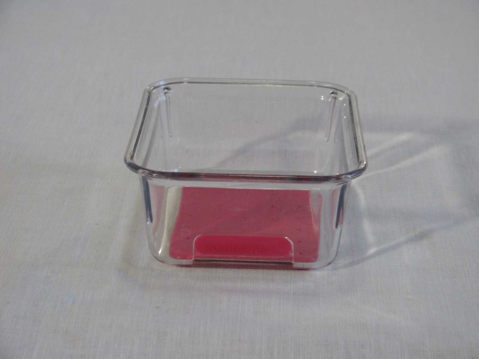 Madesmart Small Office Drawer Organizer Dish, 4x5x2, Red Liner