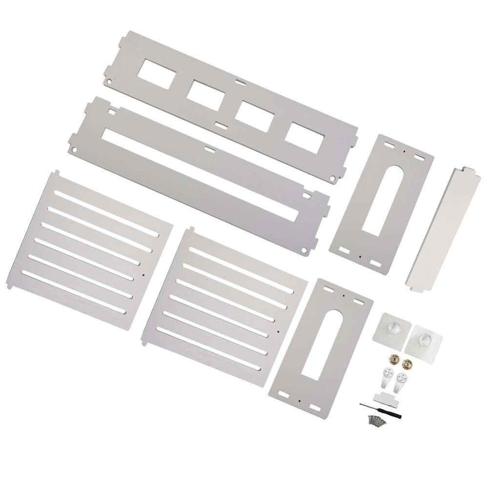 White Wifi Router Rack Box Shelf Storage Wall Mounted Wireless Bracket Cable