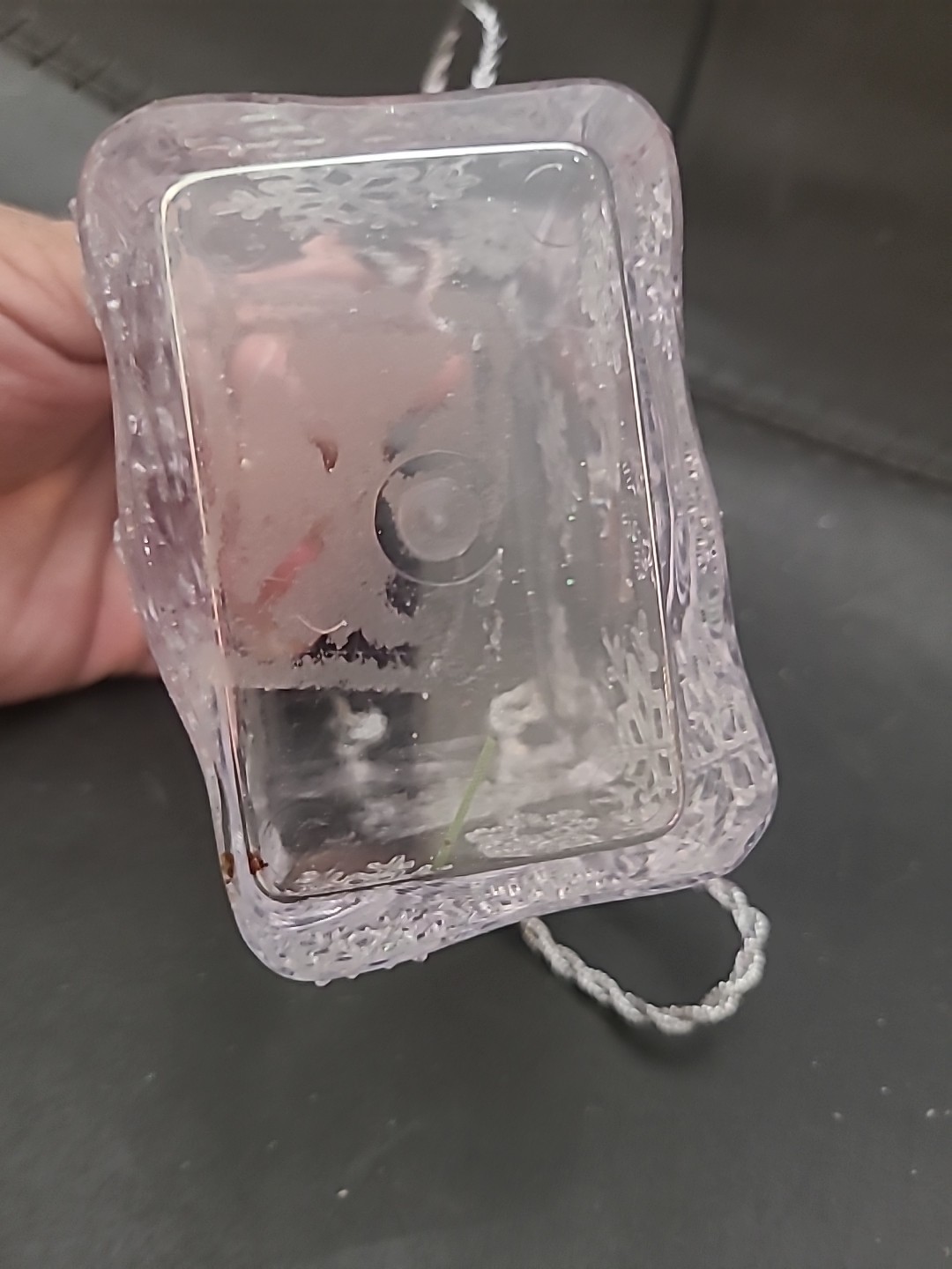 Plastic Snowflake Gift Container With Handles