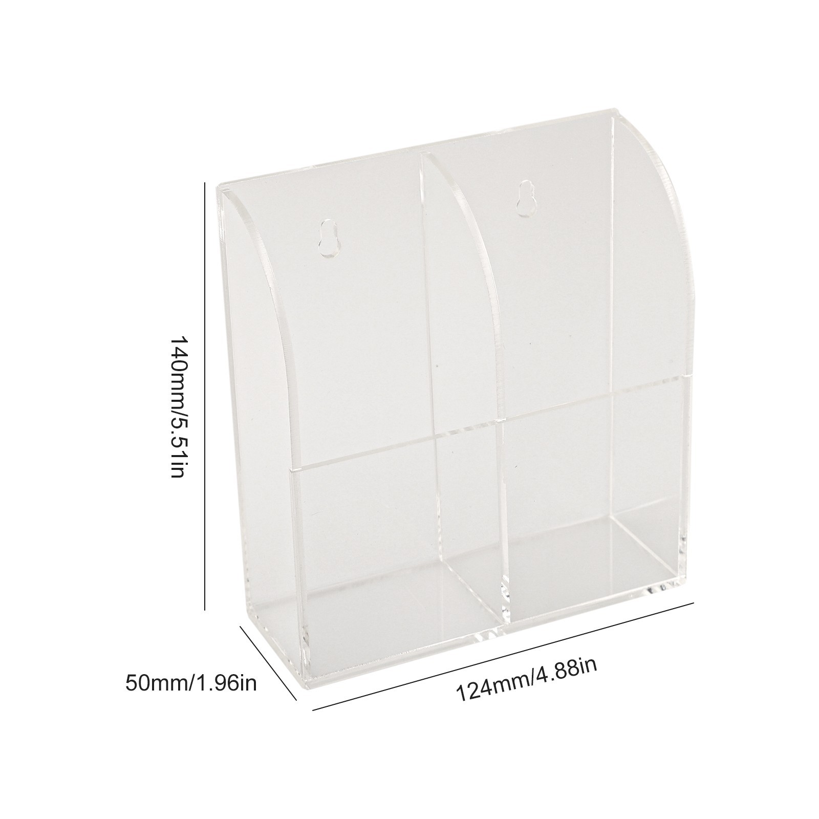 Remote Storage Box Holder Case Remote Control Storage Box Acrylic Clear