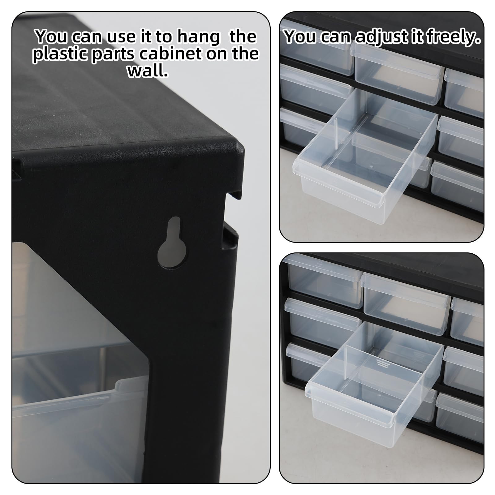 9-Drawer Plastic Storage Cabinet – Wall Mountable Organizer for Crafts & Hardwar