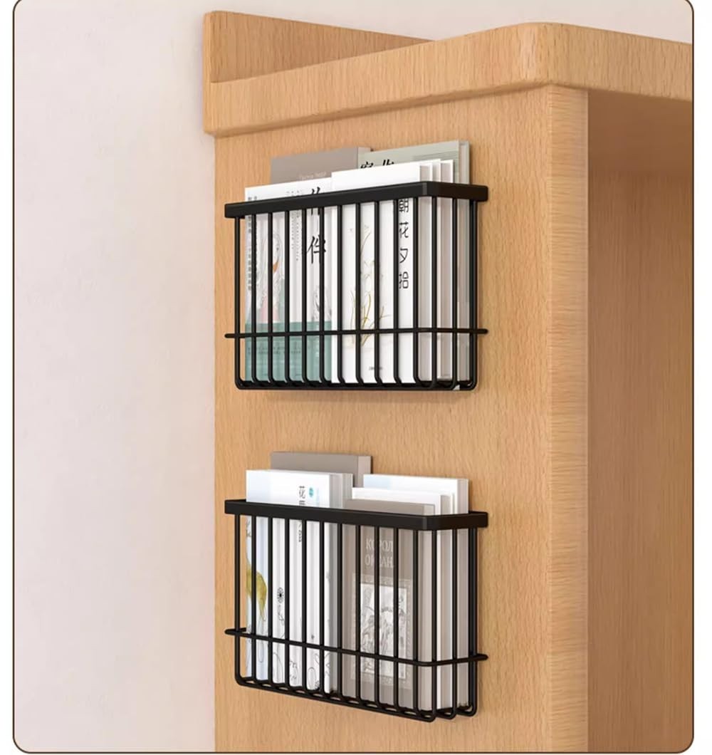 2-Piece Wall-Mounted Storage Boxes for Kitchen, Bathroom & Wardrobe – Black Orga