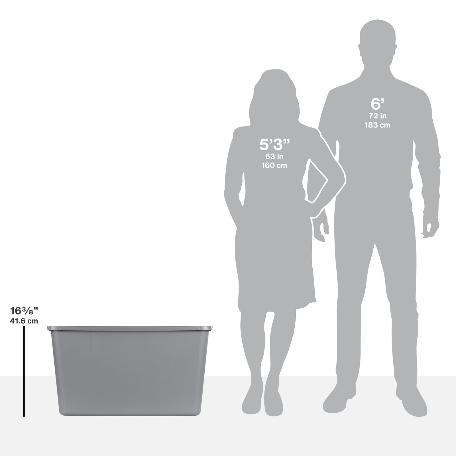 30Gallon ExtraLarge Storage Bin,Durable Plastic Storage Container withSnap-OnLid